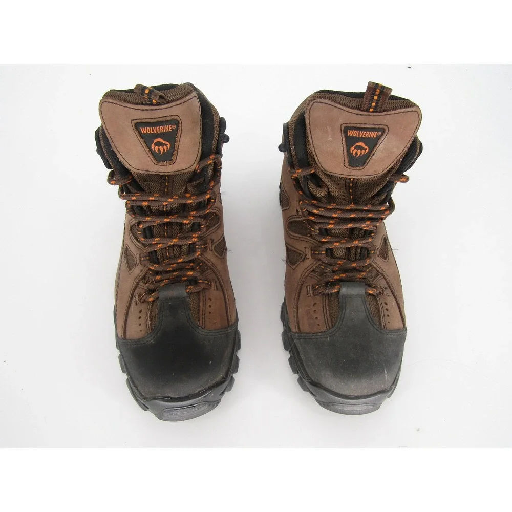 Wolverine Cabor Work Boots Mens 9EW Brown Leather Composite Toe EH W02194